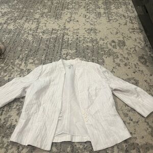 Dress Barn White Blazer Minimalist Design